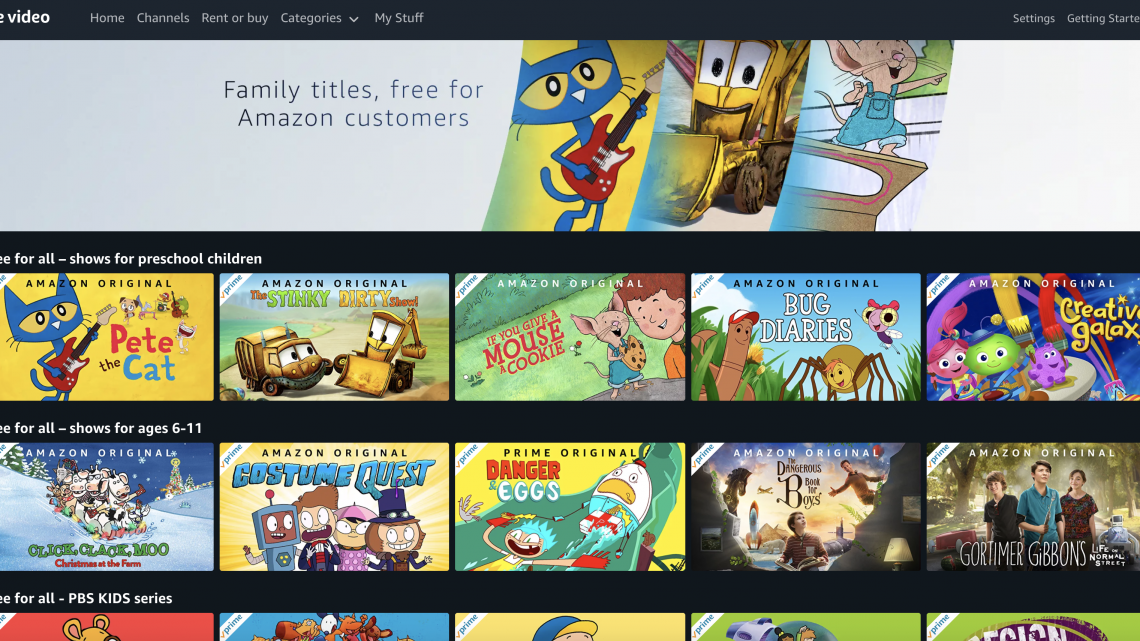 Amazon Prime Video is streaming kids movies and TV for free, no Prime membership required