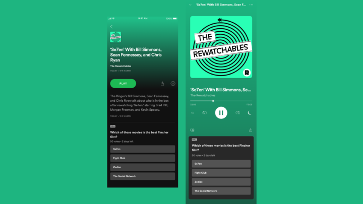 Spotify adds an interactive feature for podcasts with launch of ‘Polls’